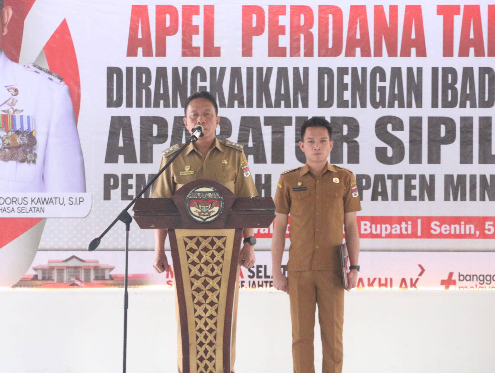Apel Perdana Aparatur Sipil Negara Pemerintah Kabupaten Minahasa Selatan Tahun 2026